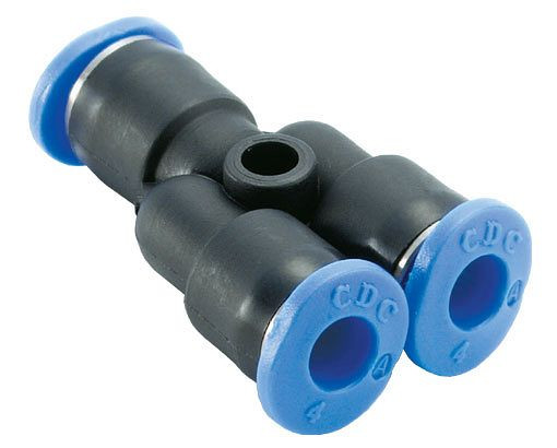 timmer B-YVrM-2x3-4-KU, Y connector, gereduceerde mini serie, slang Ø: 4 mm, slang Ø: 3 mm, VE: 10 stuks, 03070135