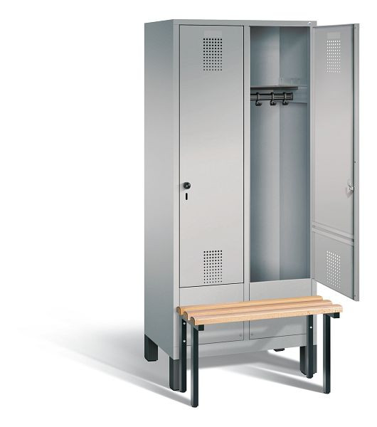 C+P Evolo locker, H1850xW810xD815mm, kleur: wit aluminium, 48030-22 S10109