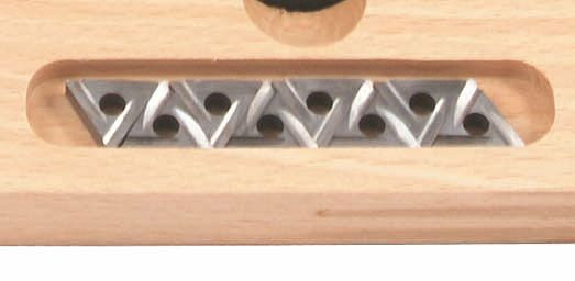 ELMAG wisselplaat voor DM set 'Camlock', geschikt vanaf 16x16mm, driehoekige vorm 'rechts - TIN/gecoat', 88223