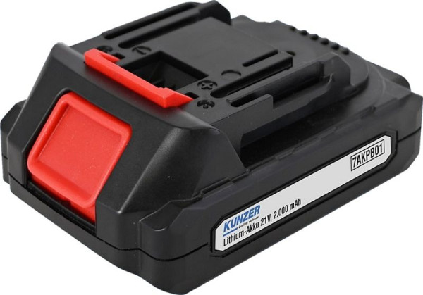 Kunzer lithiumbatterij 21V, 2000 mAh, 7AKPB01