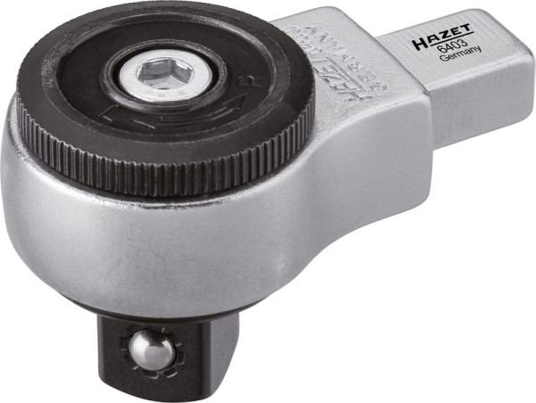 Hazet omkeerbare ratelinzet, vierkant inzetstuk 9 x 12 mm, massief vierkant 12,5 mm, lengte: 58,5 mm, aantal tanden: 72, 6403