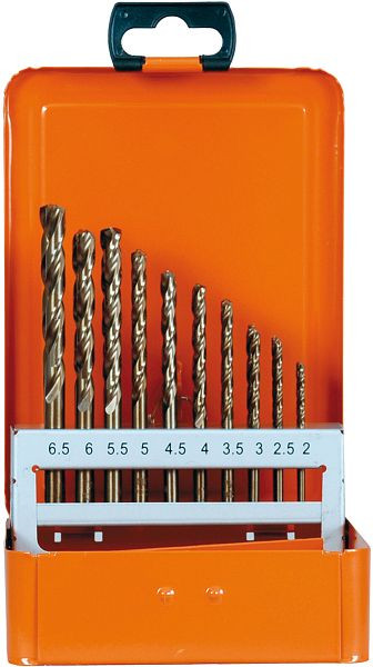 Projahn cassette 1plus DIN 338 HSS-Co 5% 36 stuks elk 5 stuks: 2 - 2,5 - 3 - 3,5 mm elk 3 S, 60668