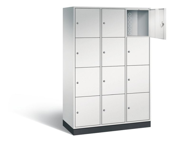 C+P XL lockerkast Intro, H1950xB1220xD490mm, kleur: lichtgrijs, 8470-302 S10011