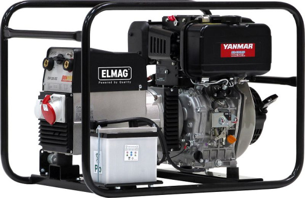 ELMAG lasstroomgenerator SED 180DXE, met YANMAR motor L100N, 53425