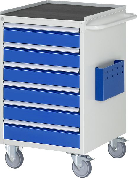 RAU montagewagen serie 7000, B580 x D650 x H975 mm, metalen steun, hoogte 25 mm, laden: 6xH120 mm, 15-L5.16A-MT.11