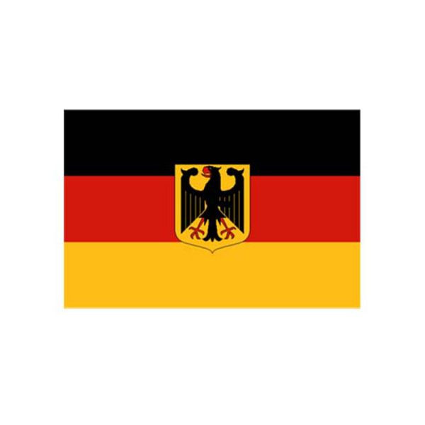 Stein HGS Bundeswapenvlag Duitsland, 120 x 200 cm (liggend formaat), met touw en lus, FlagTop 160 g/m², voor vlaggenmasten 7 m, zonder ajourzoom, 26049