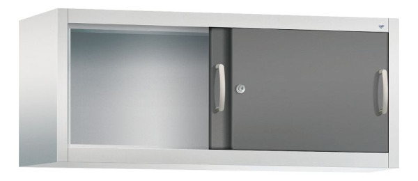 C+P bovenkast Acurado, H500xB1200xD400mm, kleur: lichtgrijs / vulkaangrijs, beugelgreep, 1 niveau, 2044-00 S10094