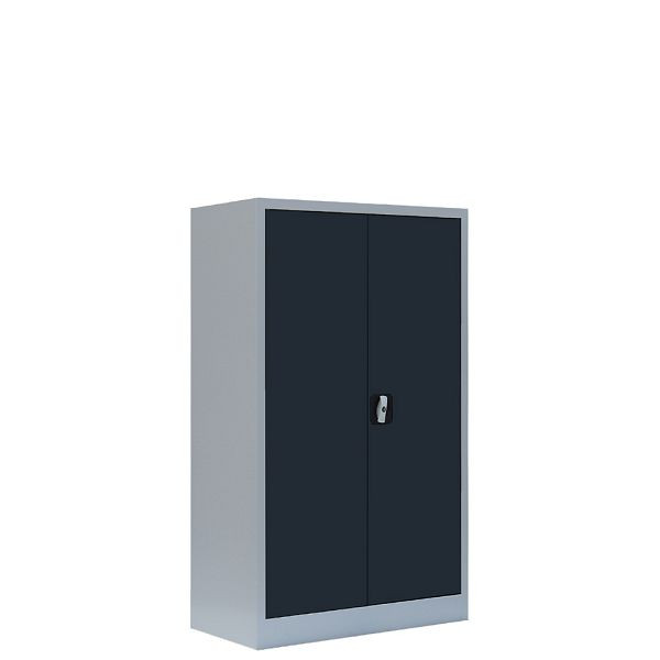 Lüllmann archiefkast/vleugeldeurkast, 1200 x 800 x 380 mm, lichtgrijs/antraciet, 530298
