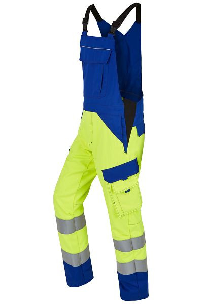 ROFA tuinbroek 2386 deels tweelaags, maat 28, kleur 235-heldergeel-nerfblauw, 4552386-235-28