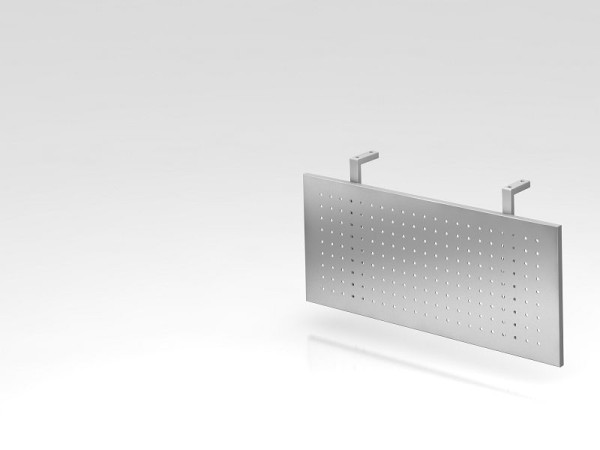 Hammerbacher scherm 80cm zilver, gepoedercoat, pinhole paneel in zilver, VSI08/S