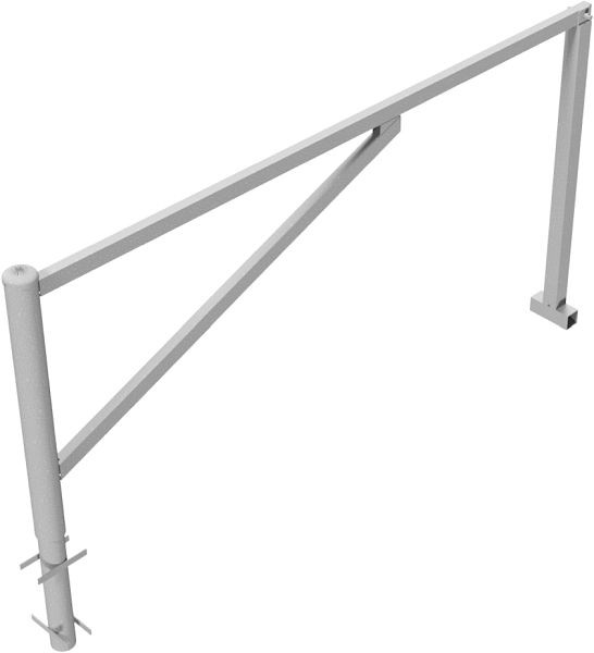 Schake draaihek, om in beton te plaatsen, thermisch verzinkt, dagbreedte: 2500 mm, voor hangslot, 413_250V