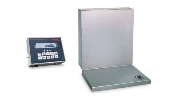 Soehnle wandweegschaal gekalibreerd met Terminal 3010, maximale belasting: 150 kg, stapgrootte: 50 g IP65, opklapbaar weegplateau, 7624.23.001/5710.00.006