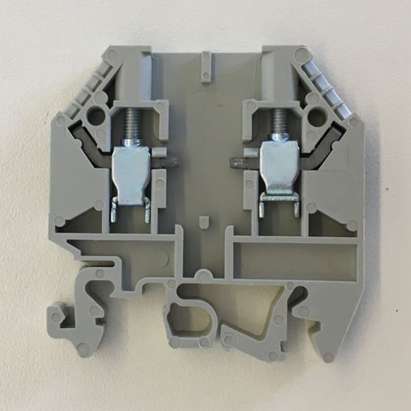 ELMAG klemmenblokhouder tot 4 mm², 6 mm breed, grijs, voor blokkeerdiode DIST-D / V0 voor MBNA-serie, 9503691