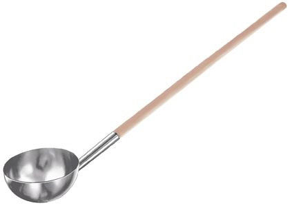 Contacto pollepel 25 cm met houten handvat, 83/240