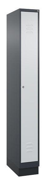 C+P luierkluis Classic PLUS, basis, 1950x250x500mm, 7016/7035, cilinderslot, 080020-19 S10028