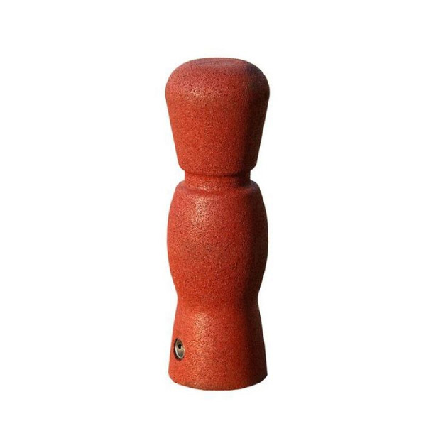 Stone HGS stijl tuinpaal -Horai-, afneembaar met 3p-technologie, (hexagonaal slot), inclusief bodemhuls, roodbruin, 25084-01