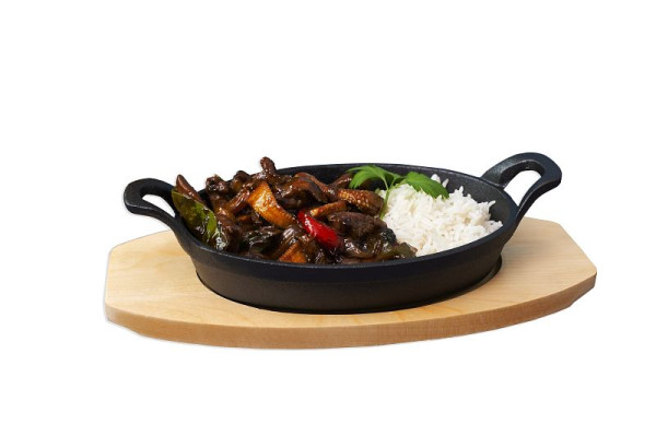 Stalgast mini serveerschaal met handgrepen, ovaal 210x150 mm, KG1401210