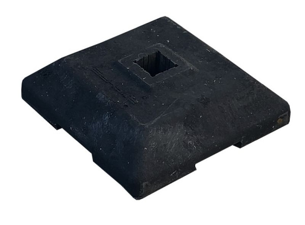 Schake bakenstandaard bodemplaat 12 kg, met zak 40 mm x 40 mm, 38040