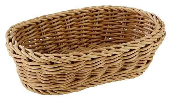 APS mand, ovaal, 19 x 12 cm, hoogte: 6 cm, polypropyleen, beige, -PROFI LINE-, 50625