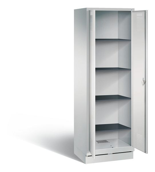 C+P washok Evolo, H1800xB610xD500mm, kleur: lichtgrijs, 48222-20b S10096