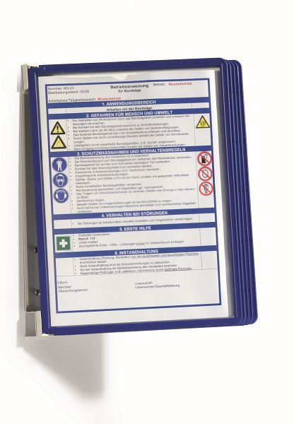 DURABLE VARIO WALL wandhouder 5, donkerblauw, 555107