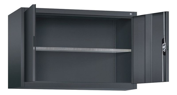 C+P bovenkast Acurado, H790xB1200xD400mm, kleur: zwart-grijs, verzonken handgreep, 9465-009 S10060