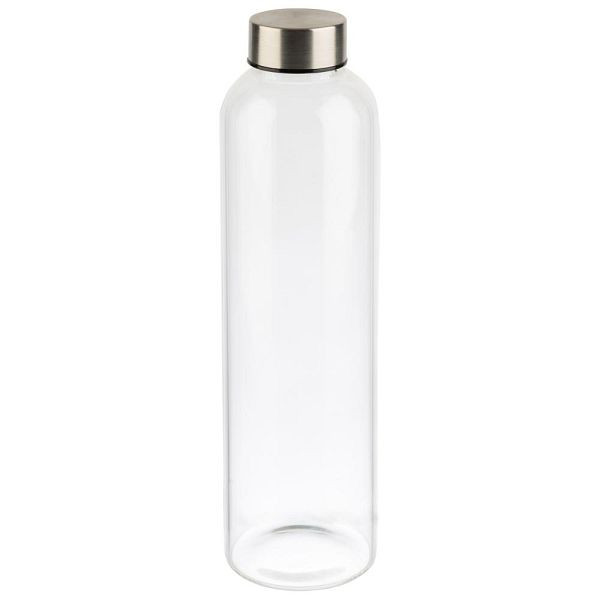 APS drinkfles, 7 x 7, hoogte 26,5 cm, Ø 7 cm, 0,75 liter, glas, transparant, 66908