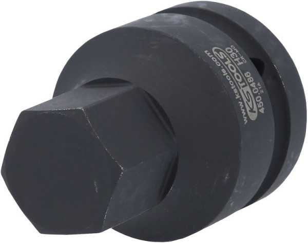 KS Tools Slag-bitdop 1", binnenzeskant, kort, 30 mm, 450.0486