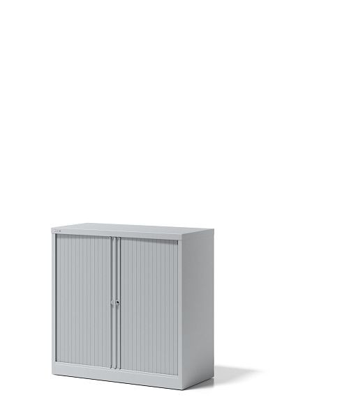 Bisley rolluikkast Essentials, met 1 plank voor 2 ordnerhoogtes, lichtgrijs, YETB10101SLG645