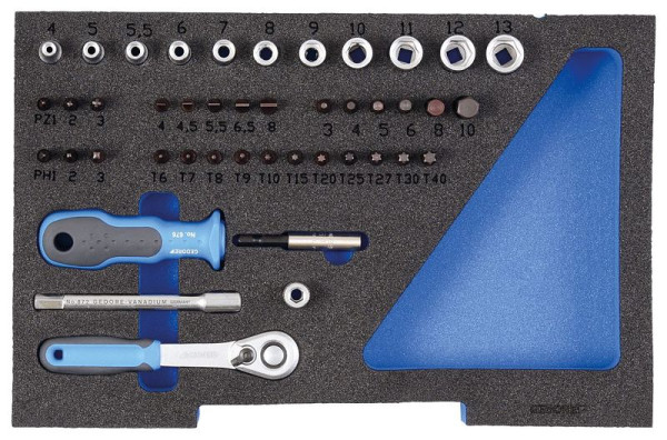GEDORE dopsleutelset 1/4" in 1/2 L-BOXX, 2835886