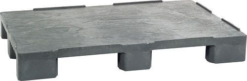 DENIOS universele pallet, van PE-RE, 800 x 1200 x 150 mm, 9 voet, met rand, VE 5 stuks, 312644