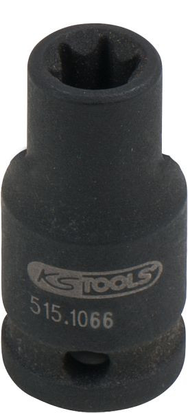KS Tools 1/4" Torx E-stopcontact, kort, E6, 515.1066