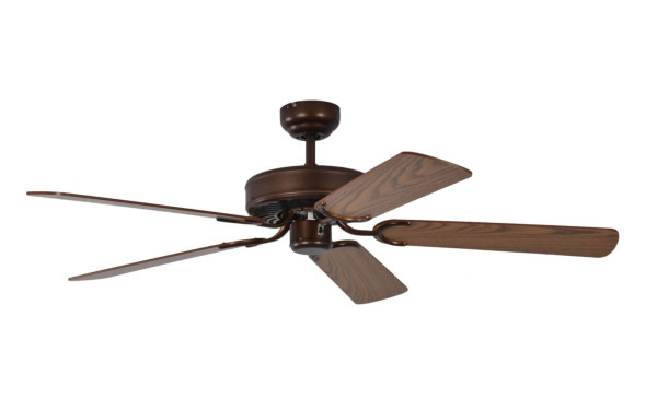 Pepeo Deckenventilator Potkuri Aged Bronze / Eiche 132 cm mit Zugkette, 1335201232v1