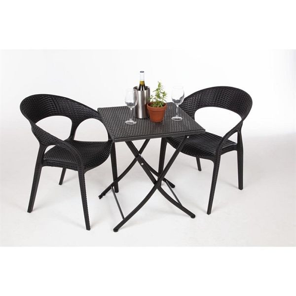 Bolero vierkante klap rotan tafel 60cm, GL302