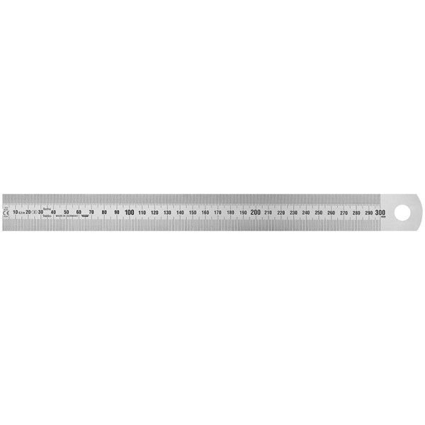 Vogel Germany stalen meetlat, type B, 300 x 30 x 1,0 mm, aflezing van links naar rechts, 1018020030