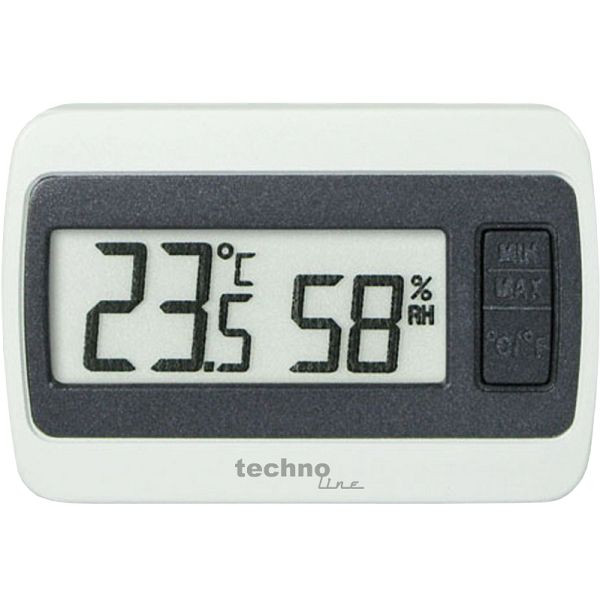 Technoline thermometer, afmetingen: 60 x 40 x 14 mm, binnentemperatuurweergave & binnenluchtvochtigheidsweergave, WS 7005