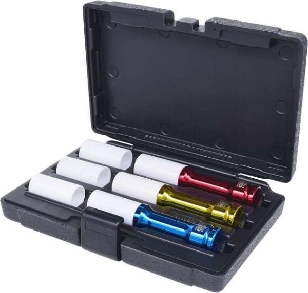 KS Tools 1/2" aluminium slagdoppenset, lang, 6-delig, 515.1040