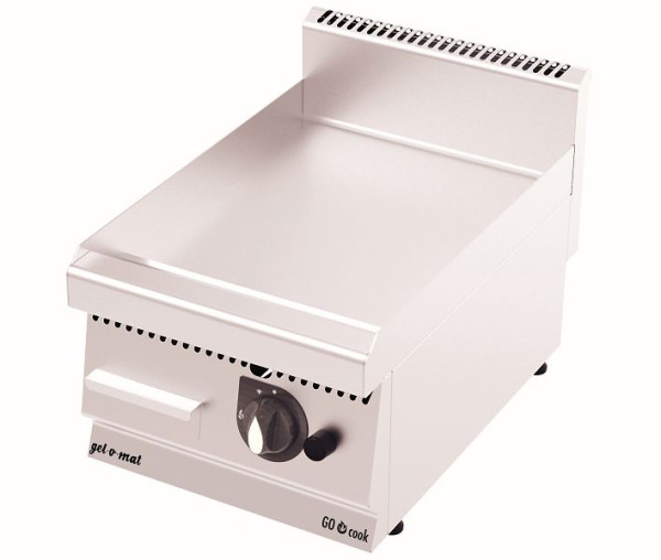 gel-o-mat Gas Griddle-Platte Edelstahl Glatt, GO Cook 600, 9,2 kW Gas, GF6060G