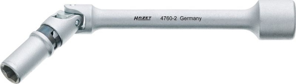 Hazet gloeibougiesleutel, hol vierkant 10 mm (3/8 inch), buitenzeskantprofiel, 8 mm, 5/16", 4760-2