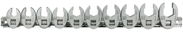 SW stalen steeksleutelset, 10-19 mm, 3/8", 10 stuks, 01480L