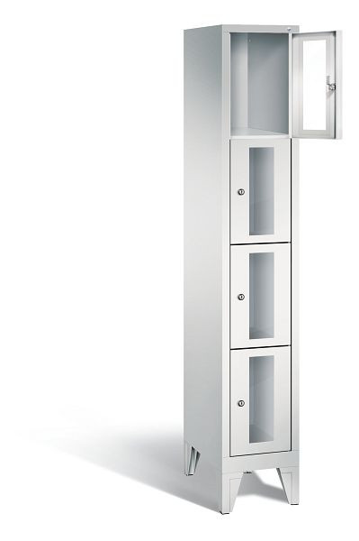 C+P lockerkast Classic, H1850xB320xD500mm, kleur: lichtgrijs, 8010A104 S10000