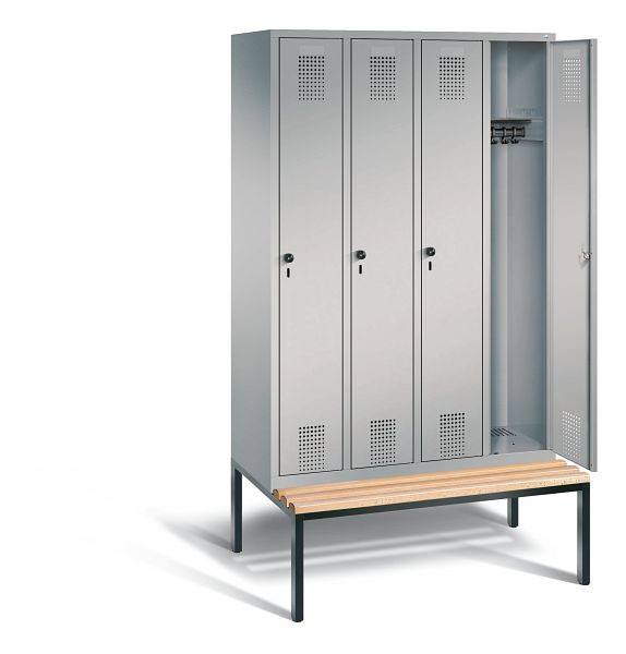 C+P Evolo locker, H2090xW1190xD815mm, kleur: wit aluminium, 48050-40 S10155