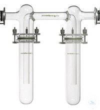 Rettberg vacuüm dubbele koude val, hoogte ca. 45 cm, lengte ca. 35 cm, onderste delen ca. 500 ml, 137079500