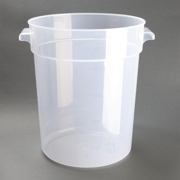 Vogue ronde voedselcontainer van polypropyleen 20L, DJ962