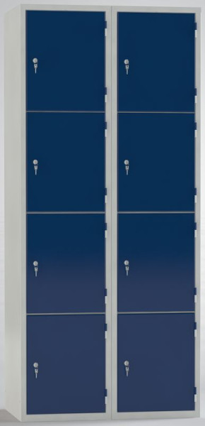 KLW safe - 1850 x 800 x 500 mm H x B x D, met 2 x 4 vakken, 08/87S-8