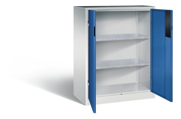 C+P gereedschapskast Acurado, H1200xW930xD500mm, kleur: lichtgrijs / gentiaanblauw, verzonken handgreep, 8521-052 S10170
