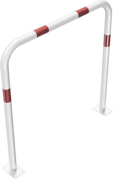 Schake buisbeugel van stalen buis Ø 48 x 2,5 mm zonder dwarsbalk voor plugbevestiging, totale breedte 1000 mm, totale hoogte 1000 mm, 448_52B