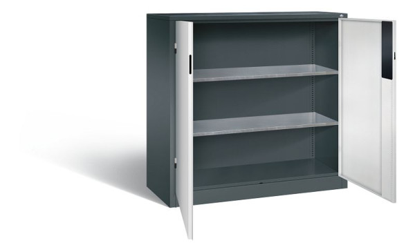 C+P gereedschapskast Acurado, H1200xB1200xD500mm, kleur: antracietgrijs/lichtgrijs, verzonken handgreep, 8531-052 S10250