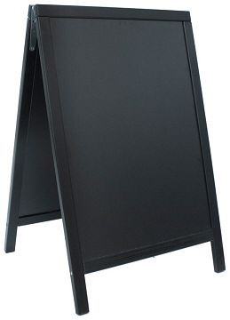 Contacto dubbele plank 85x55cm, zwart, 7696/085