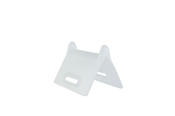 Schakekantbescherming, materiaal PE voor riembreedte 50,00 mm, hoek 90°, totale breedte 135 mm, pootlengte 90 mm, 50KS01